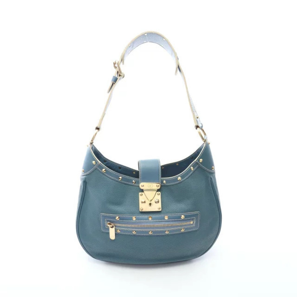 Louis Vuitton Afriolan Shoulder Bag Leather Suhali Blue